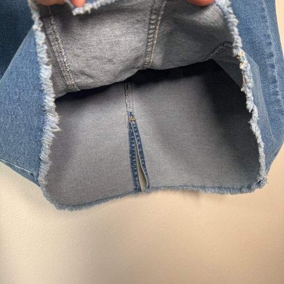 Cato denim midi shirt with gold hardware sz 4 - Picture 9 of 11